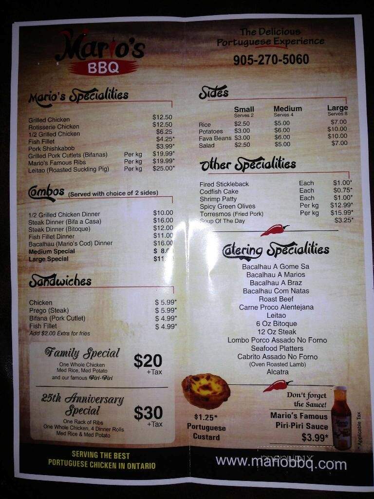 Mario's BBQ - Mississauga, ON