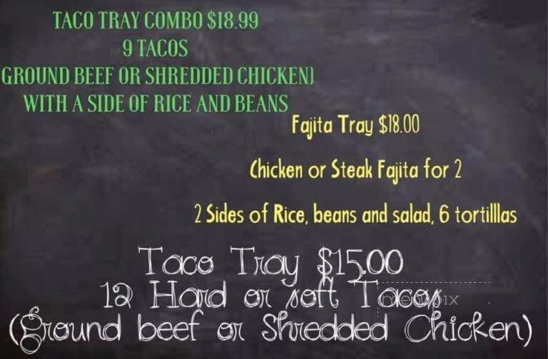 El Pueblito Mexican Cuisine - Uhrichsville, OH menu_pic