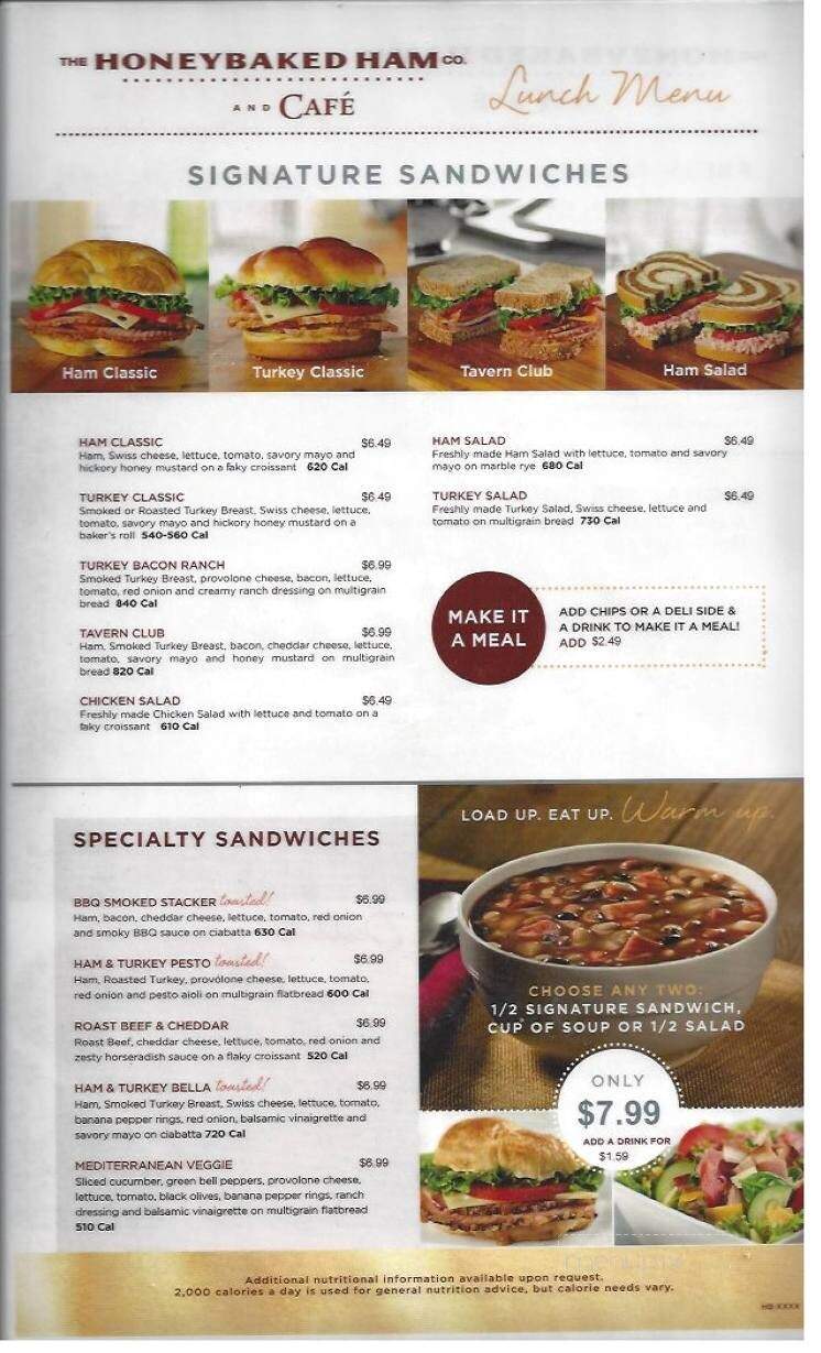 Honeybaked Ham Company - Altoona, PA menu_pic