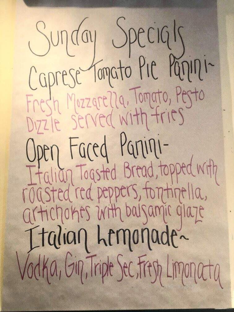 Perreca's Bakery - Schenectady, NY menu_pic