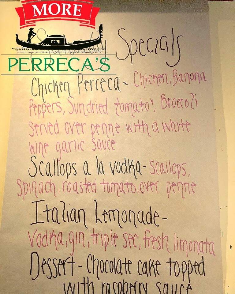Perreca's Bakery - Schenectady, NY menu_pic