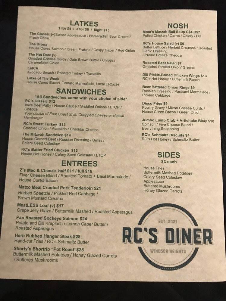 RC's Diner - Windsor Heights, IA