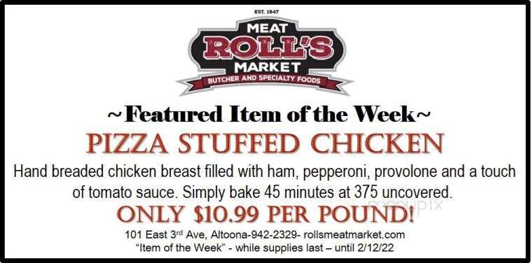 Roll's Meat Market - Altoona, PA menu_pic