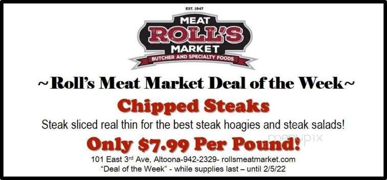 Roll's Meat Market - Altoona, PA menu_pic