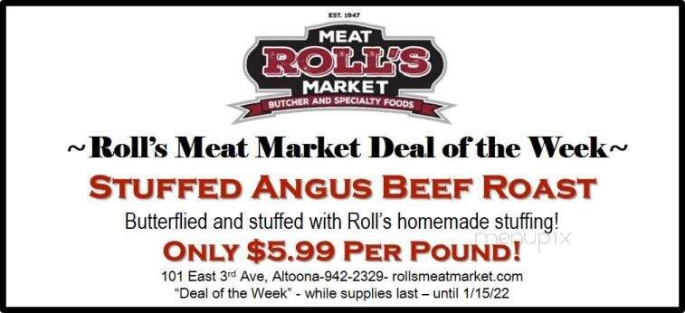 Roll's Meat Market - Altoona, PA menu_pic