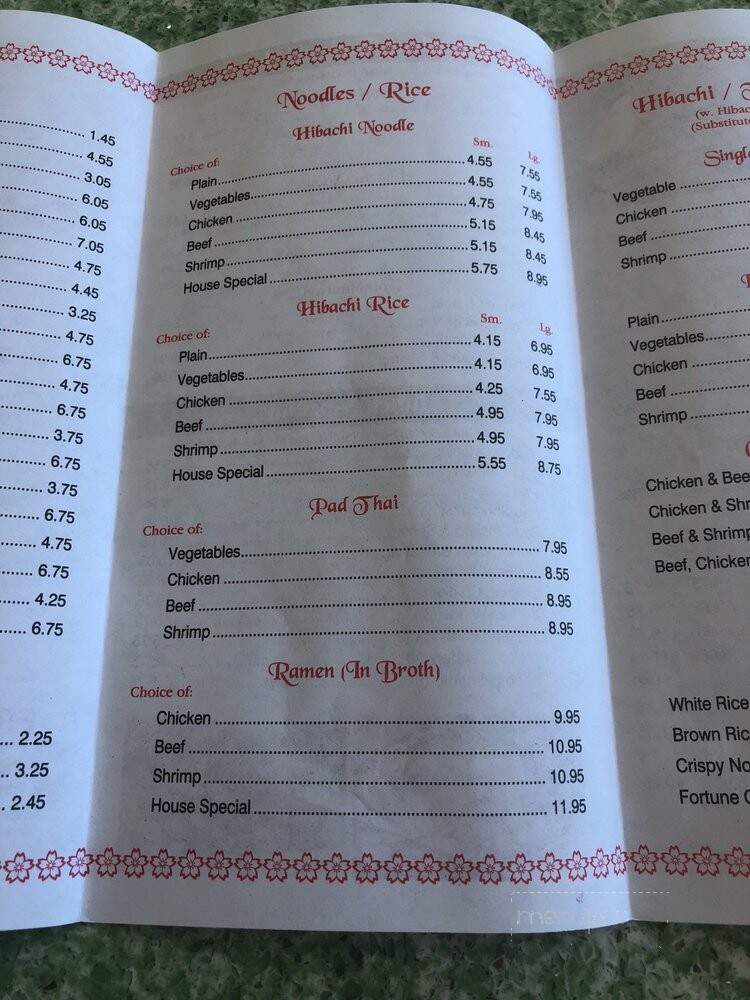 Sakura Kitchen - Bristol, CT menu_pic