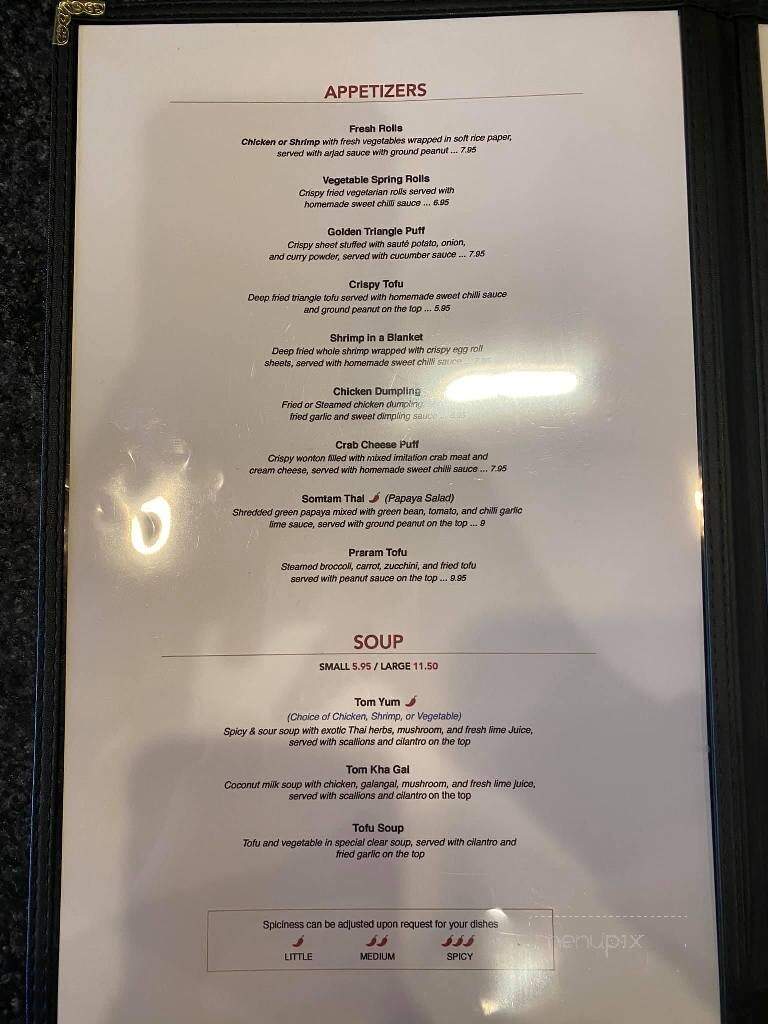 Seasoning Thai Bistro - Webster, NY menu_pic