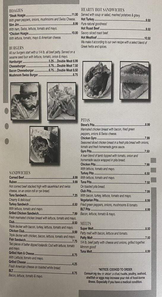 Steve's Coney Island - Wayne, MI menu_pic