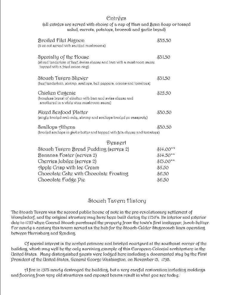 Stouch Tavern - Womelsdorf, PA
