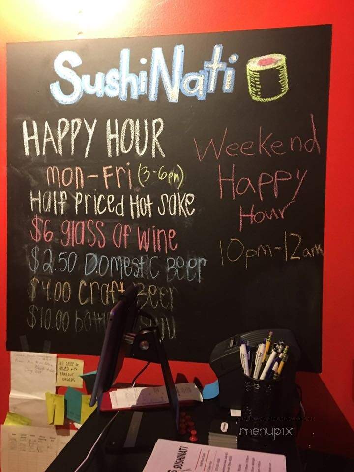 SushiNati - Cincinnati, OH menu_pic