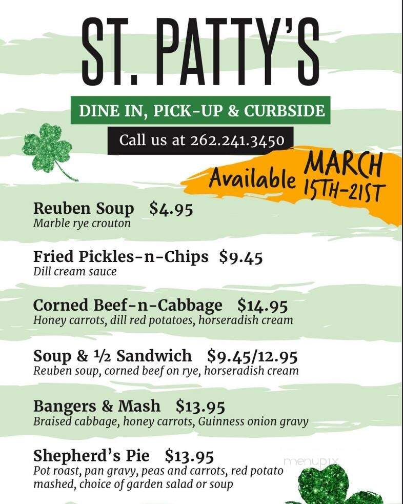 Chancery Pub & Restaurant - Mequon, WI menu_pic