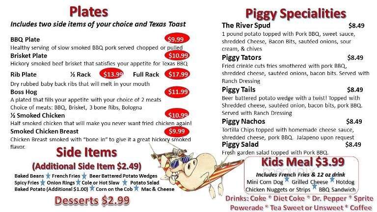The River Barbecue Company - Adamsville, TN menu_pic
