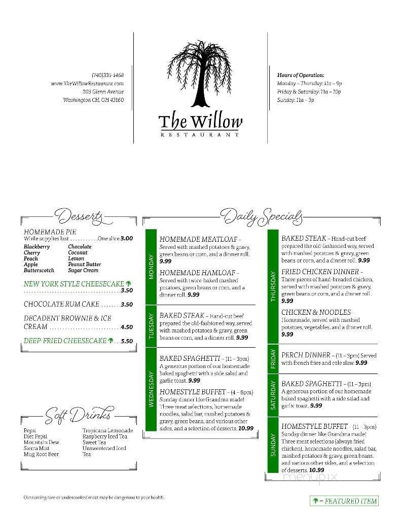 The Willow Restaurant - Washington Court House, OH