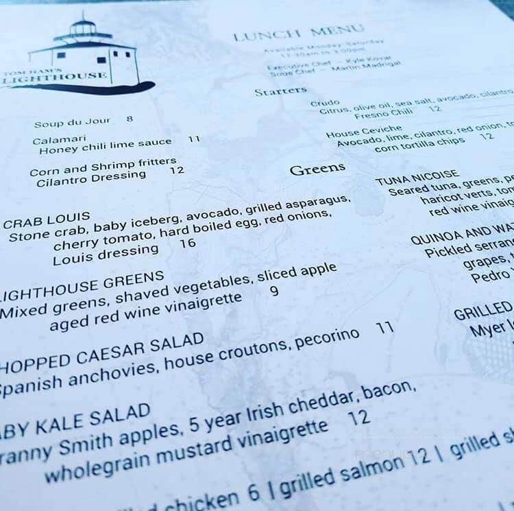 Tom Ham's Lighthouse - San Diego, CA menu_pic