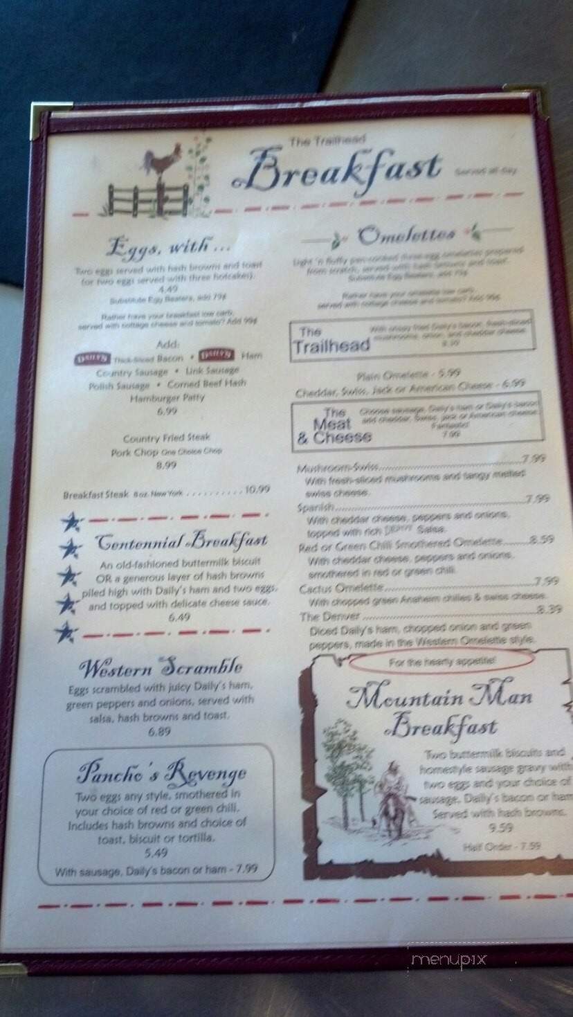 Trailhead Family Restaurant - Riverton, WY menu_pic