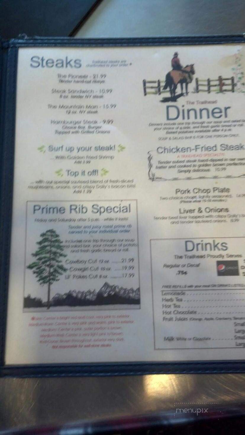 Trailhead Family Restaurant - Riverton, WY menu_pic