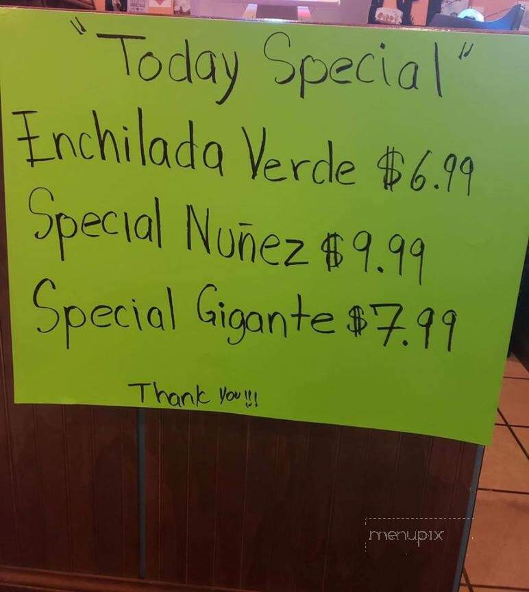 Tres Hermanos Nunez - Olive Hill, KY menu_pic
