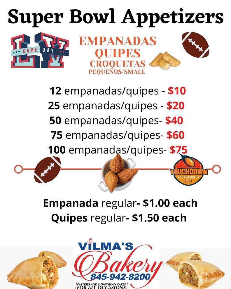 Vilma's Bakery - Haverstraw, NY menu_pic