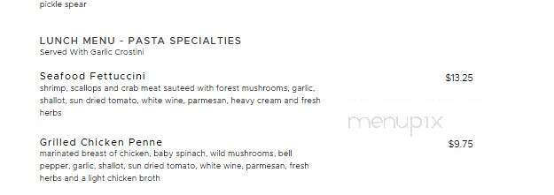 Mahogany's at the Crowne Plaza - Knoxville, TN menu_pic