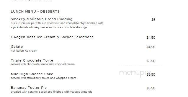 Mahogany's at the Crowne Plaza - Knoxville, TN menu_pic