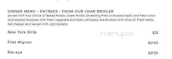 Mahogany's at the Crowne Plaza - Knoxville, TN menu_pic