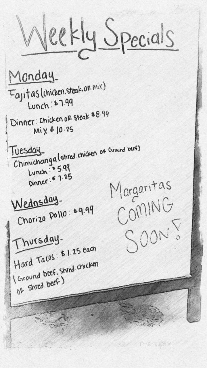 Los Alebrijes - Atoka, TN menu_pic