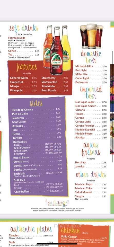Los Alebrijes - Atoka, TN menu_pic