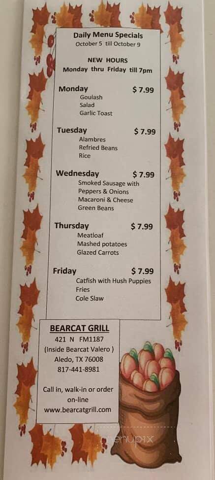 Bearcat Grill - Aledo, TX