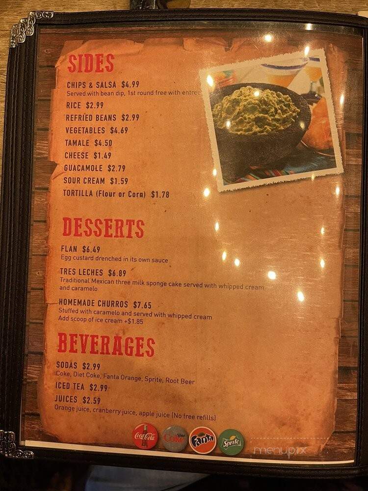 Cheecho's Fajitas - Las Vegas, NV menu_pic