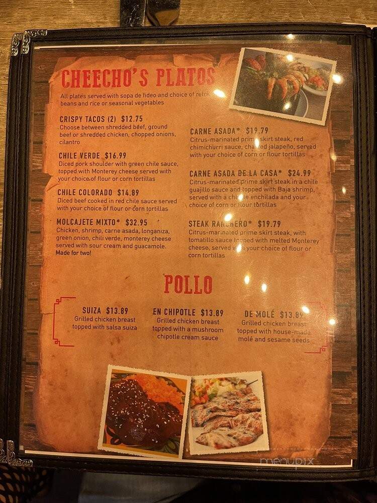 Cheecho's Fajitas - Las Vegas, NV menu_pic