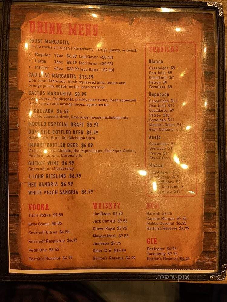 Cheecho's Fajitas - Las Vegas, NV menu_pic
