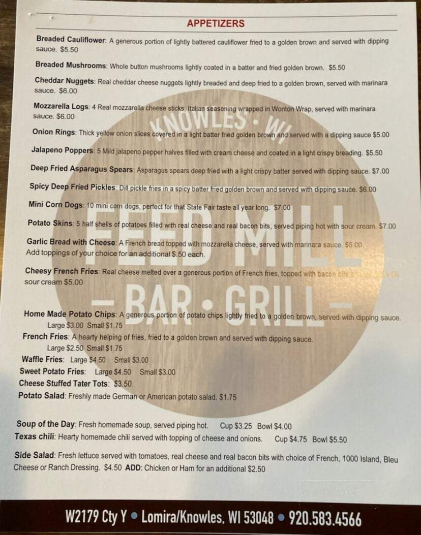 Feed Mill Bar & Grill - Lomira, WI