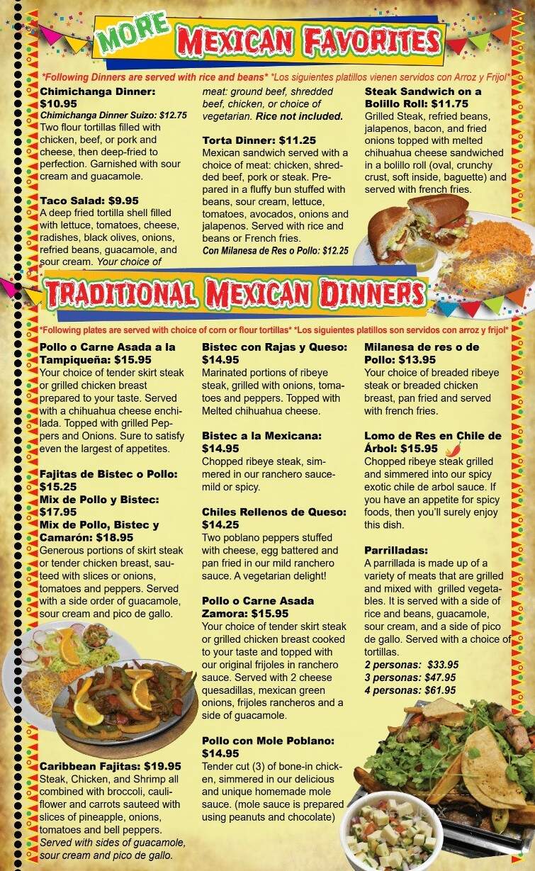 Fiesta Las Margaritas - Watertown, WI menu_pic
