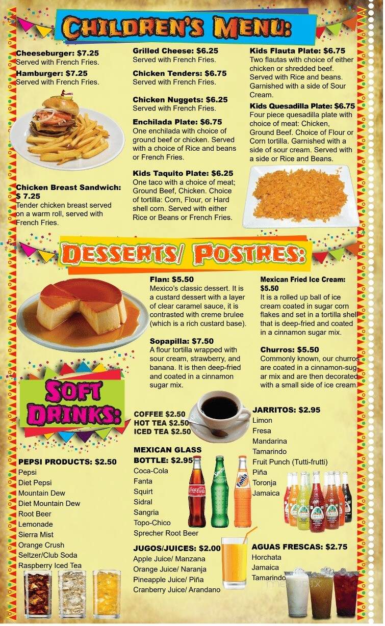 Fiesta Las Margaritas - Watertown, WI menu_pic