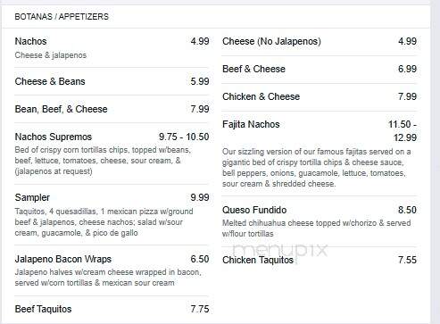 Ticos Mex Mex - Chaumont, NY menu_pic