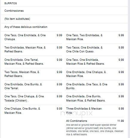 Ticos Mex Mex - Chaumont, NY menu_pic
