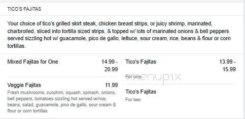 Ticos Mex Mex - Chaumont, NY menu_pic