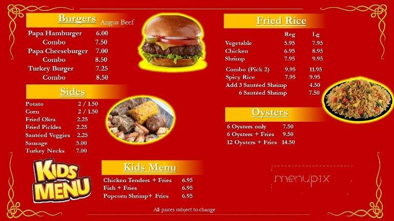 Seafood Heaven - Houston, TX menu_pic
