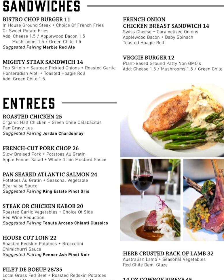 Seared - Albuquerque, NM menu_pic