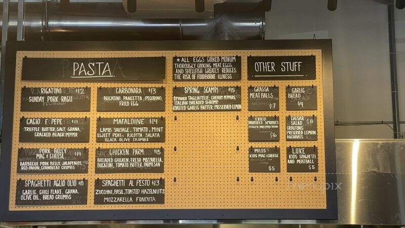 Grassa - Lake Oswego, OR menu_pic