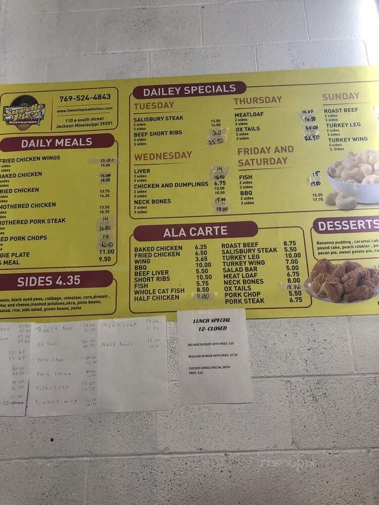 Sweetie Pies Live - Jackson, MS menu_pic
