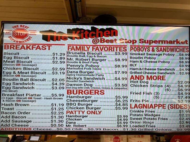 The Best Stop - Scott, LA menu_pic
