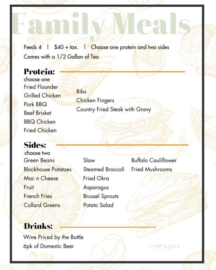 Blockhouse Restaurant - Greenville, SC menu_pic