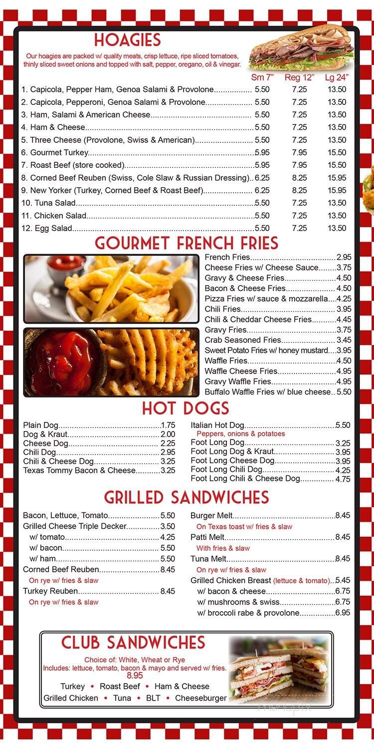 Bobby-O's Fun Family Restaurant - Dupont, PA menu_pic