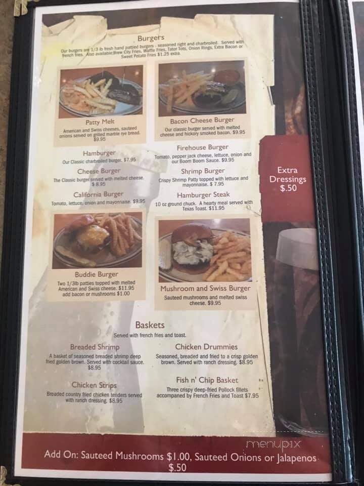 Buddies Bar & Grill - Hancock, MN menu_pic
