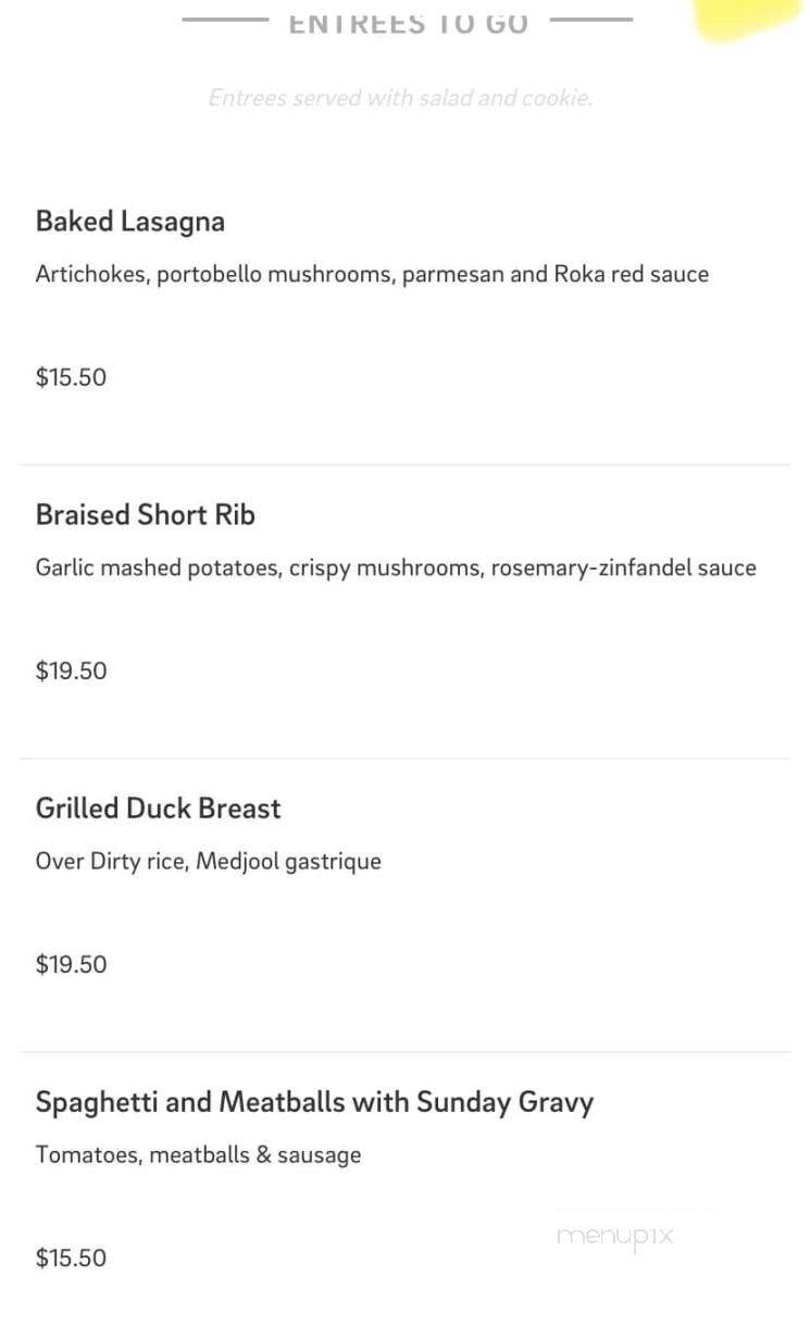 Cafe Roka - Bisbee, AZ menu_pic