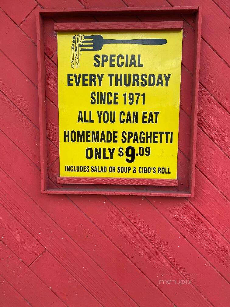 Cibo's - Waynesburg, OH menu_pic