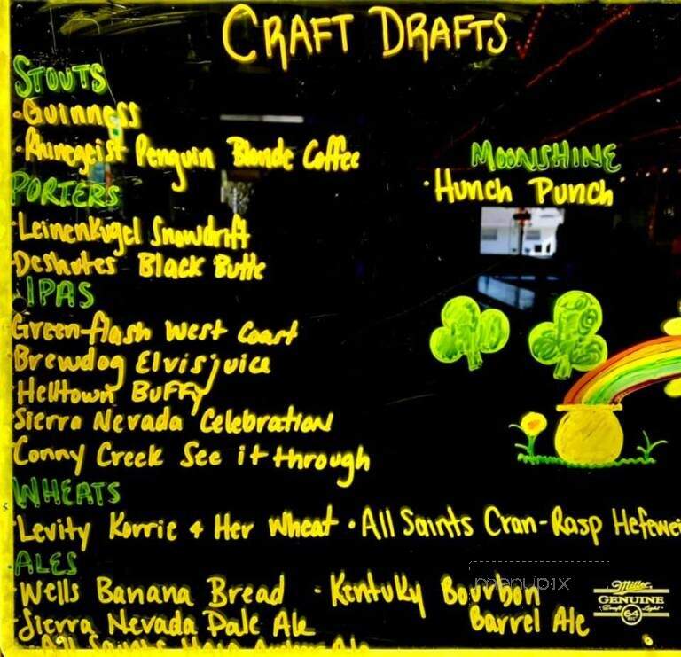 Cool Water saloon - Apollo, PA menu_pic