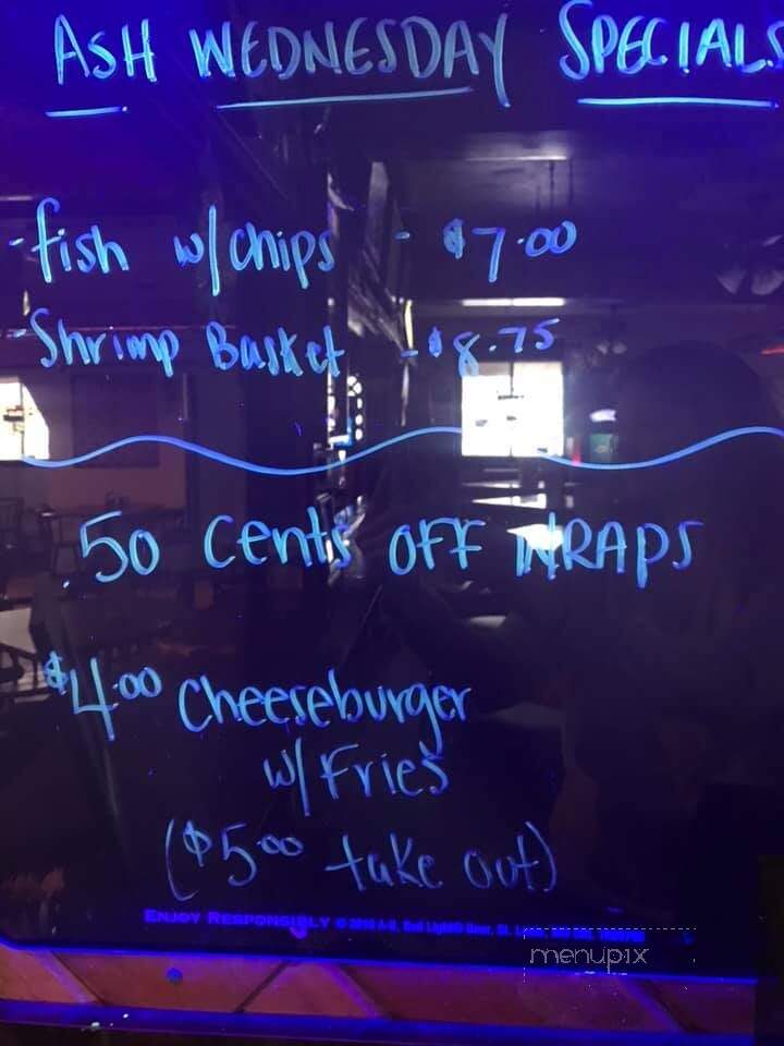 Cool Water saloon - Apollo, PA menu_pic