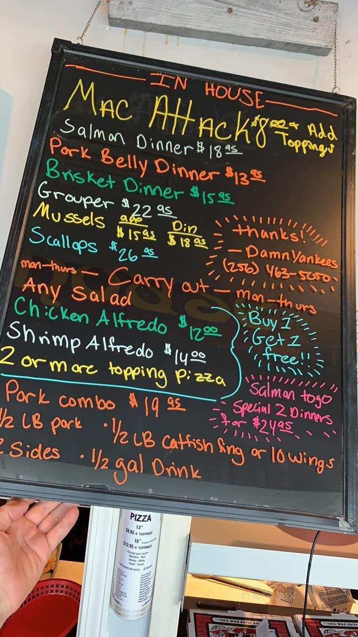 Damn Yankees - Heflin, AL menu_pic